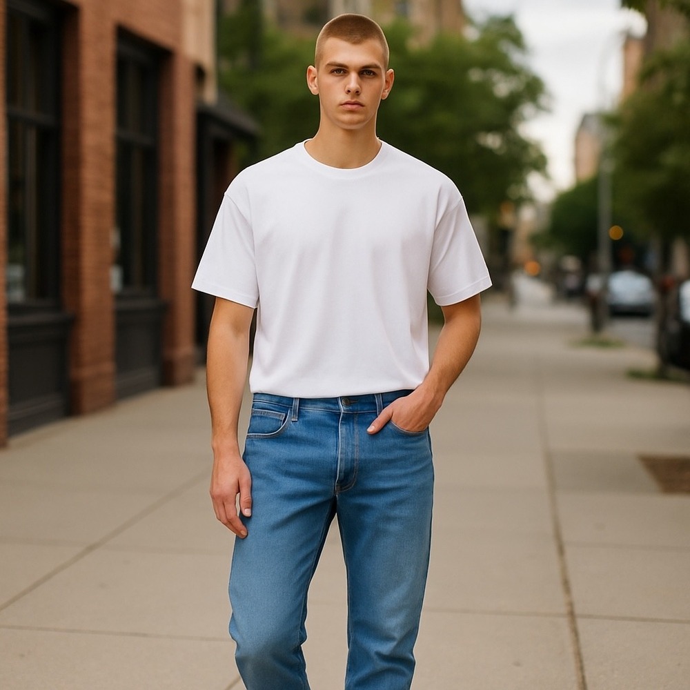 Levis 559 Relaxed Straight Leg Jeans Light Wash Denim Mens Size 36x34β